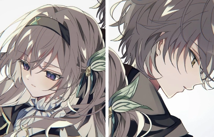 Đôi bạn đáng yêu trong cặp hình anime