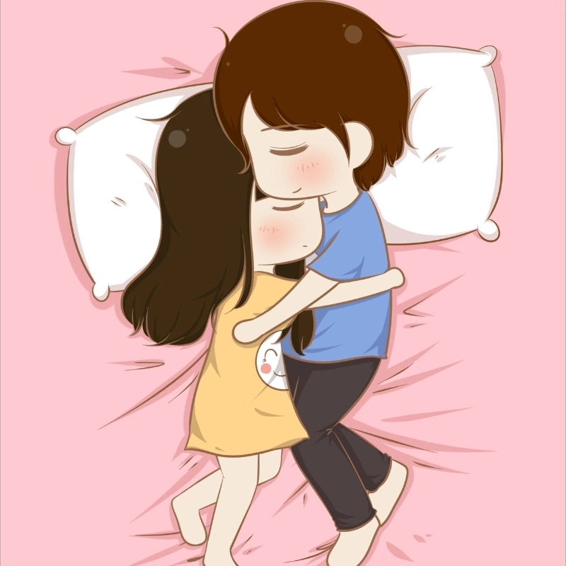 Meme ôm nhau ngủ cực kỳ dễ thương, khiến bạn cảm thấy thư giãn và ấm áp