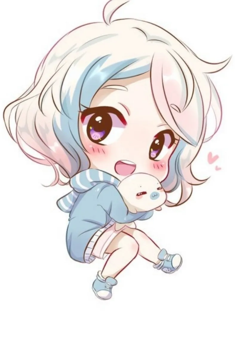 Những khoảnh khắc ngọt ngào trong hình con gái cute chibi