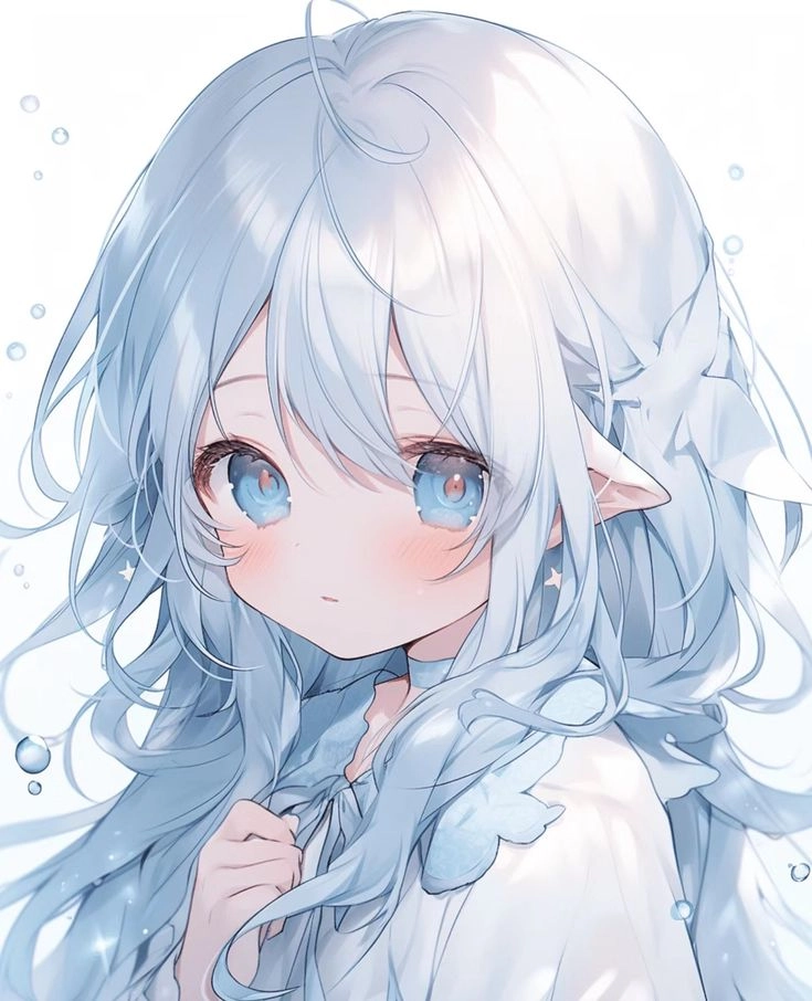 ảnh anime màu xanh dương mang chất mộng mơ và thanh mát