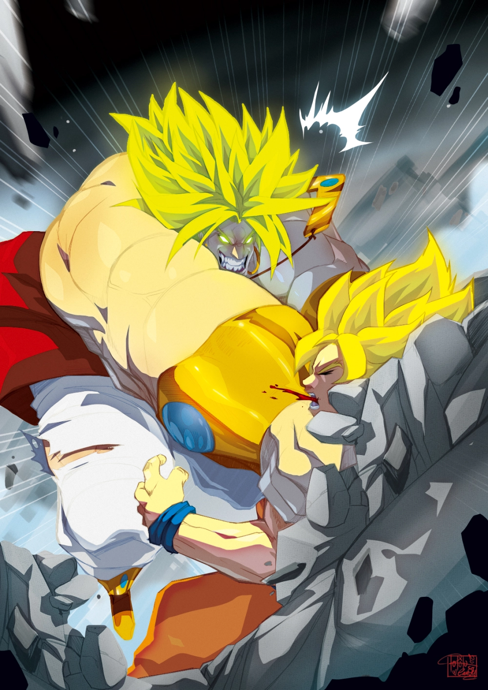 Broly vs Goku trận chiến huyền thoại làm rung chuyển vũ trụ