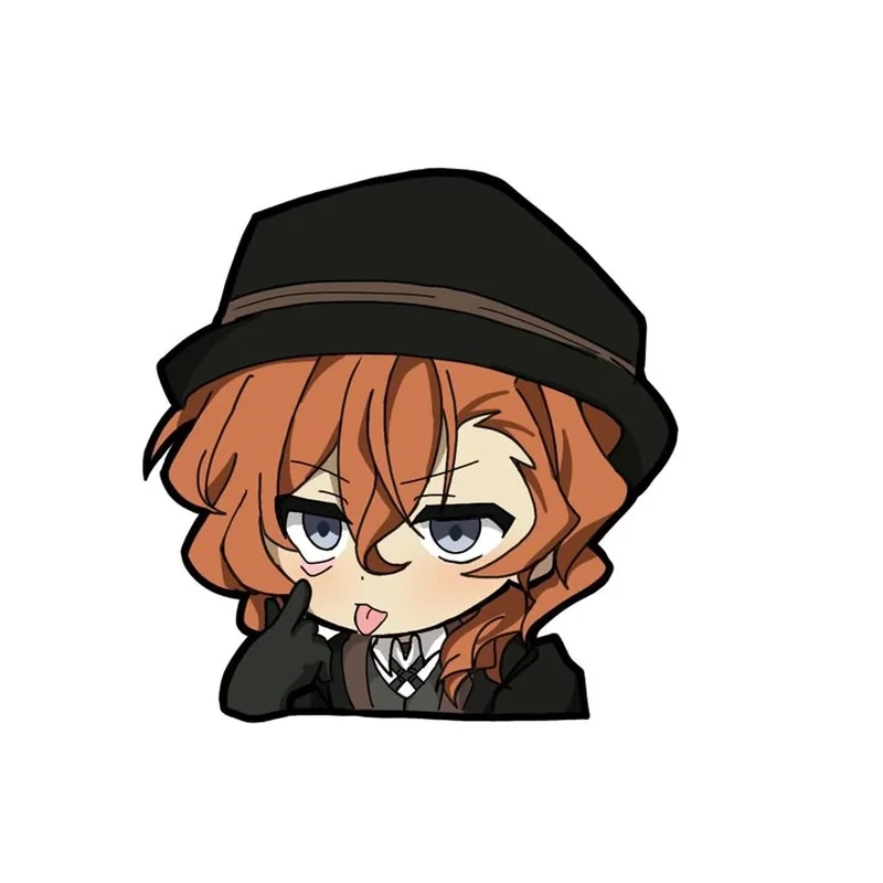 Chuuya chibi với biểu cảm cau có siêu dễ thương