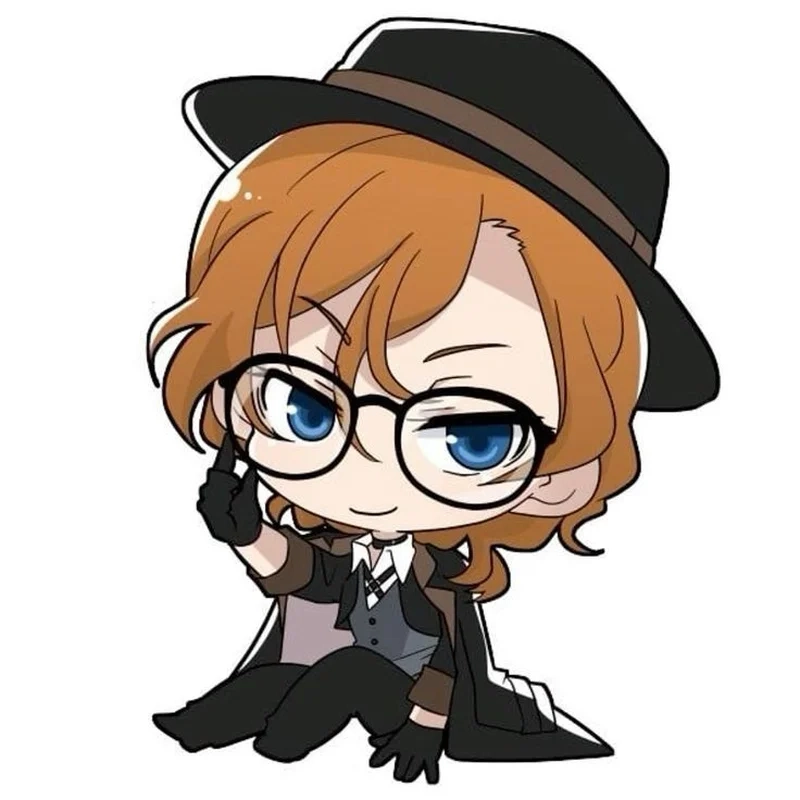 Chuuya chibi cute nhờ đôi mắt to và nụ cười tinh nghịch