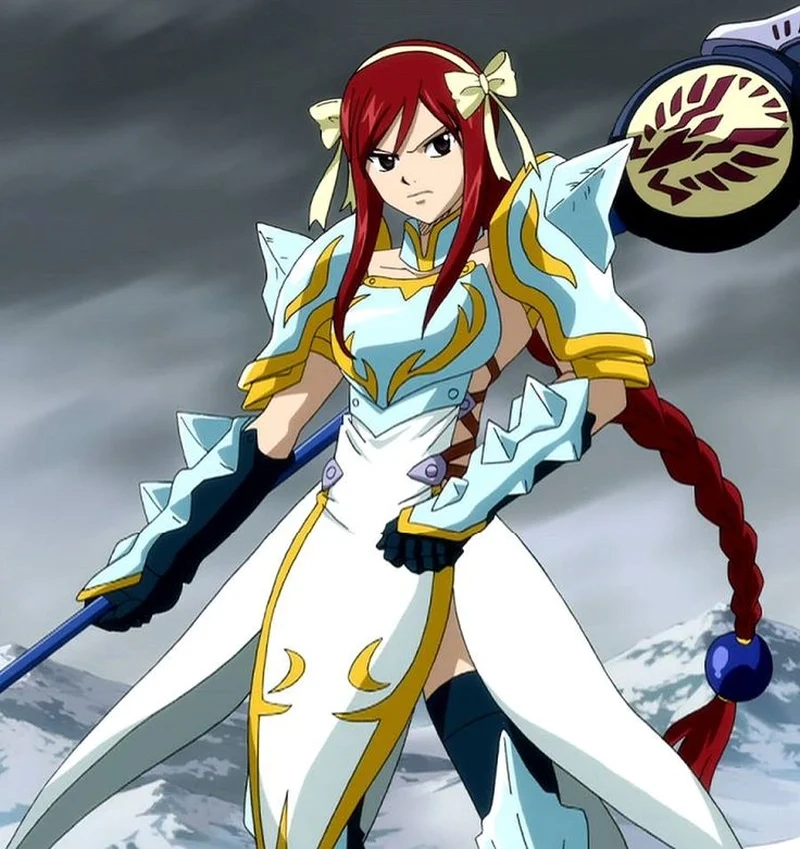 Erza Scarlet hair dài đỏ rực nổi bật trong mọi trận chiến