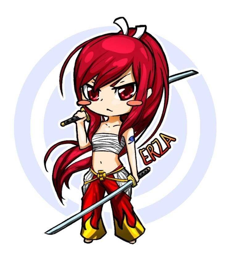 Erza Scarlet chibi siêu dễ thương khiến fan tan chảy