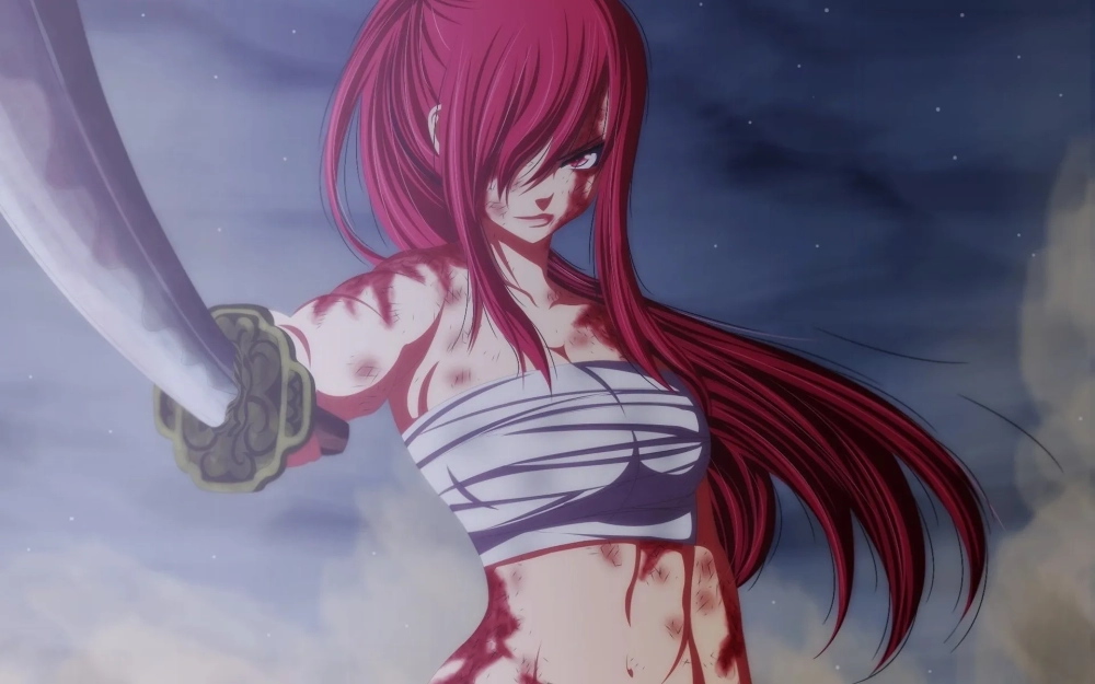 Erza Scarlet official art đẹp chuẩn từng đường nét