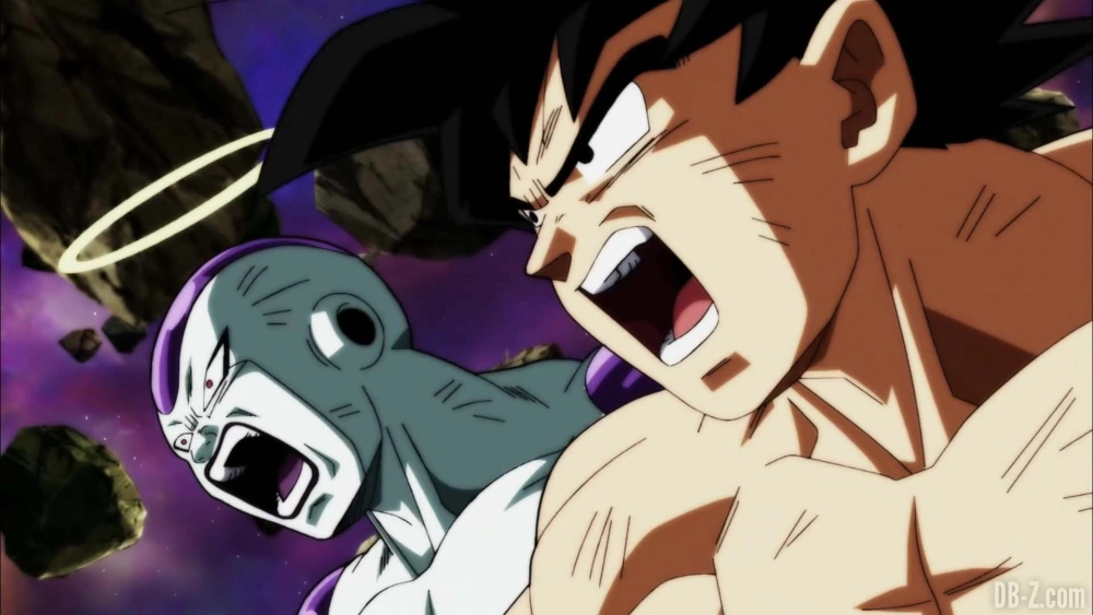 SSJ Goku vs Frieza sức mạnh Super Saiyan đối đầu Frieza tàn bạo