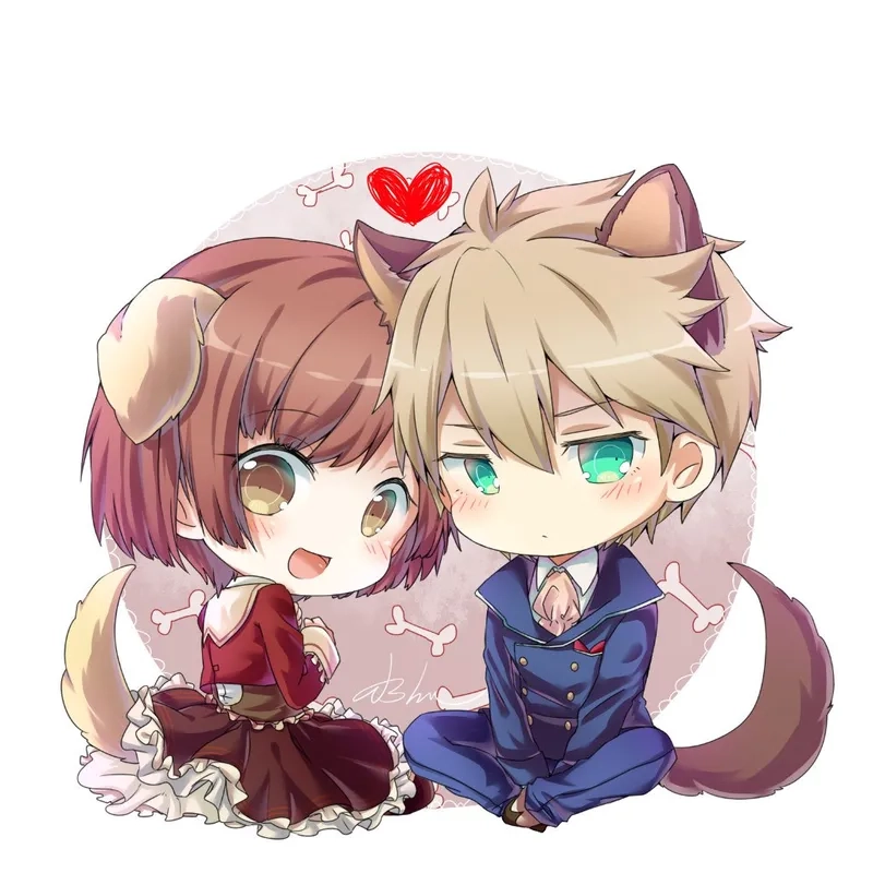 Lưu ngay loạt ảnh cặp đôi anime chibi cute hot nhất hiện nay