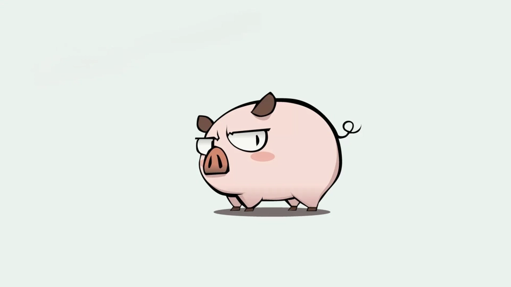 Hình nền máy tính con lợn cute sẽ khiến bạn yêu thích ngay
