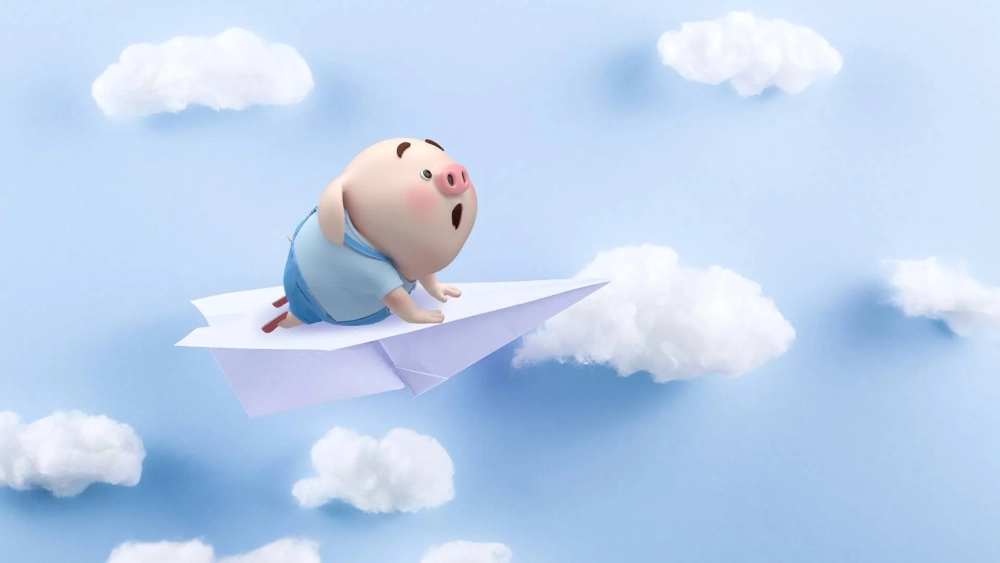 Hình nền con lợn dễ thương cho máy tính tạo không gian dễ chịu