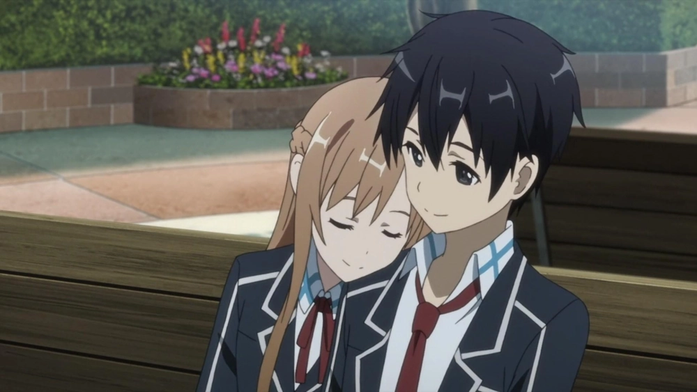 SAO Kirito x Asuna đồng hành không rời nhau
