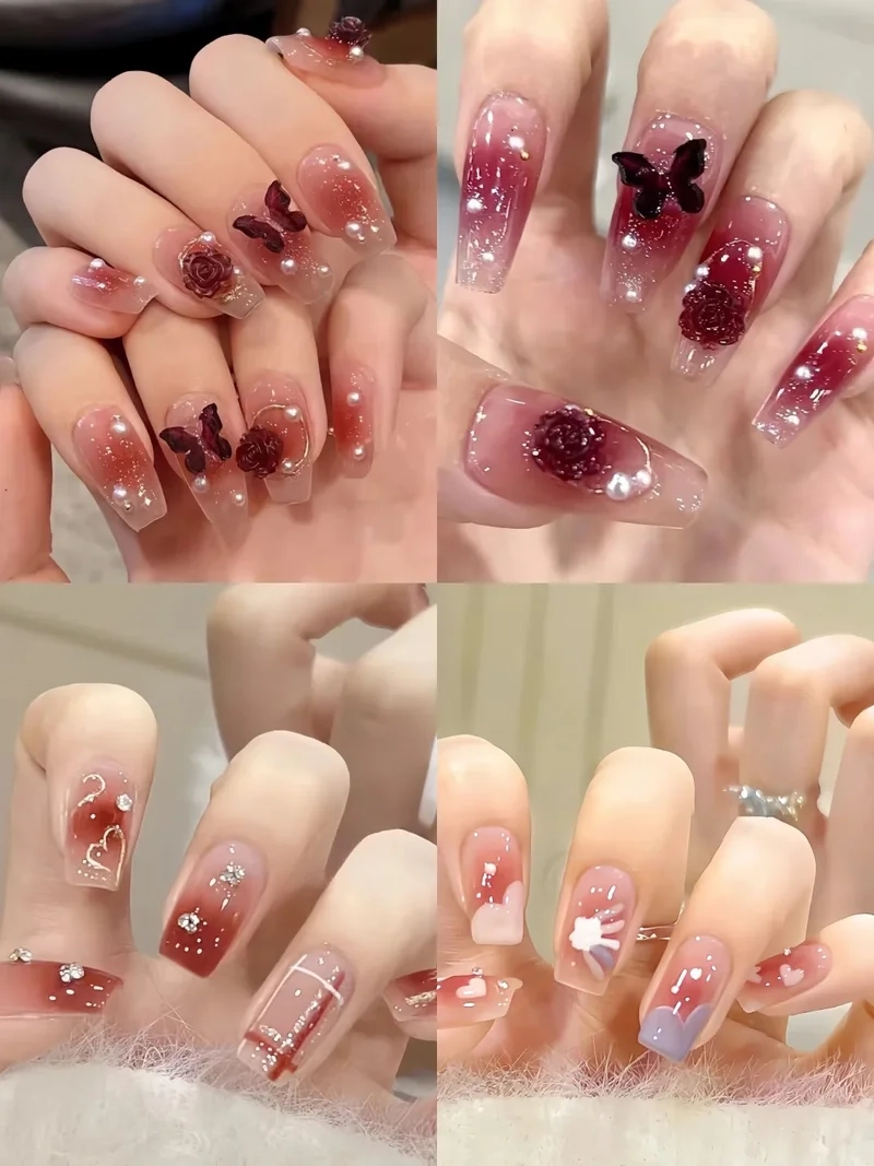 Tô điểm sắc xuân với kiểu móng nail tết đẹp