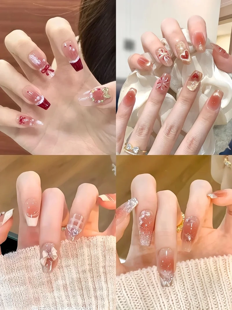 Nàng nên thử ngay bộ móng chơi tết kiểu Hàn