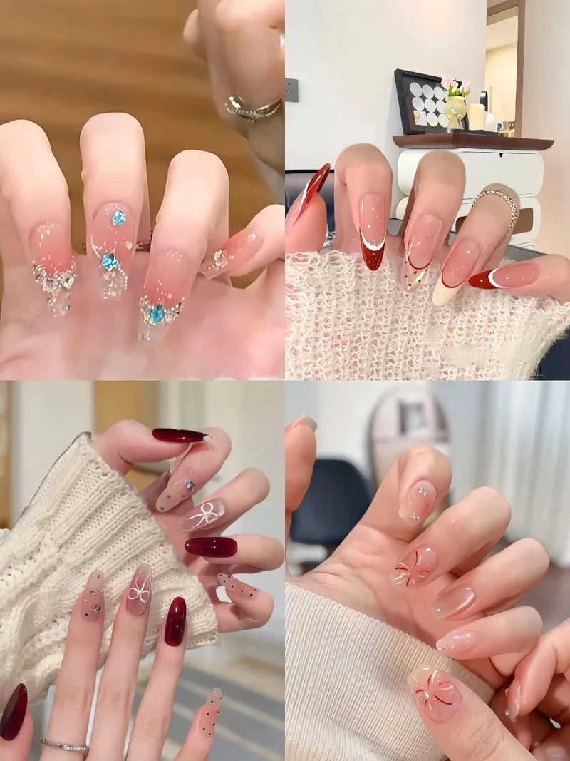 Những kiểu móng tay đẹp cho tết không bao giờ lỗi mốt