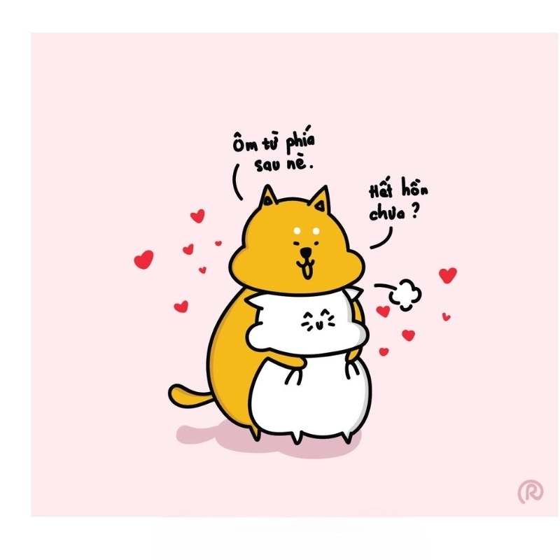 Meme ôm cái nè khiến bạn không thể ngừng cười với sự dễ thương bất ngờ