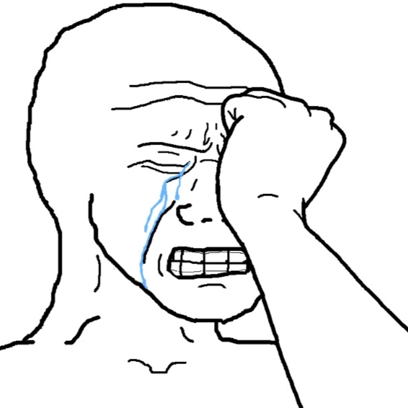 Meme ôm mặt khóc thể hiện sự xúc động và cảm thông trong những khoảnh khắc khó quên