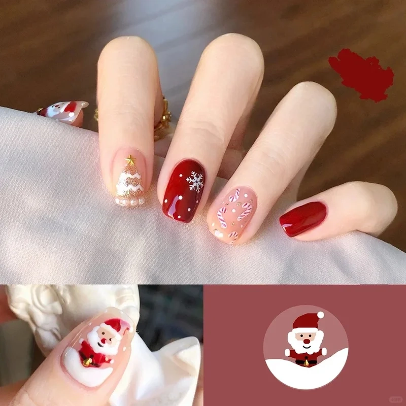 Tỏa sáng đêm Noel cùng mẫu nails giáng sinh siêu nổi bật