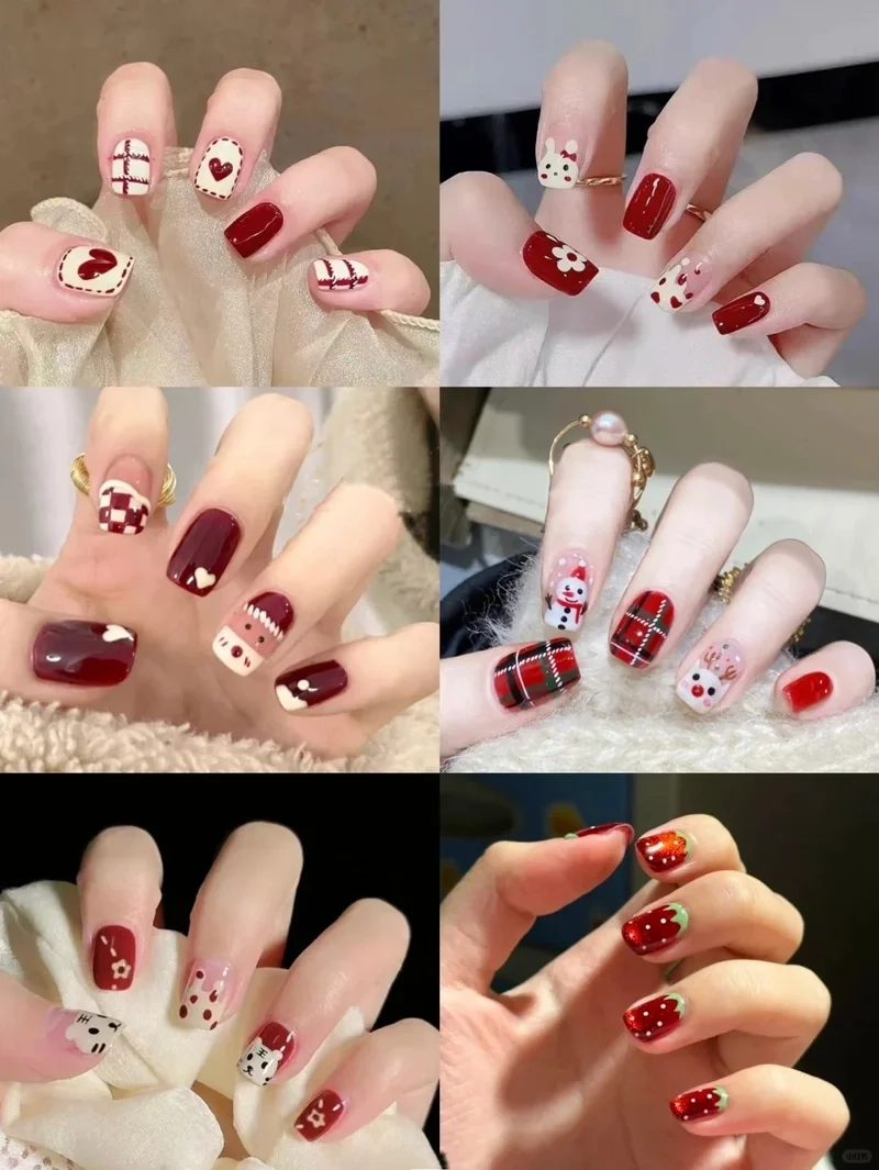 Đừng bỏ lỡ các các mẫu móng noel đẹp mê mẩn
