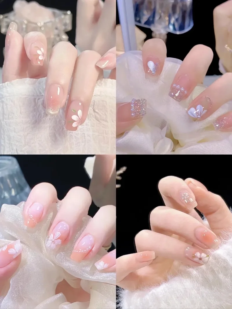 Mẫu hoa nail đẹp sang trọng, giúp đôi tay thêm quyến rũ
