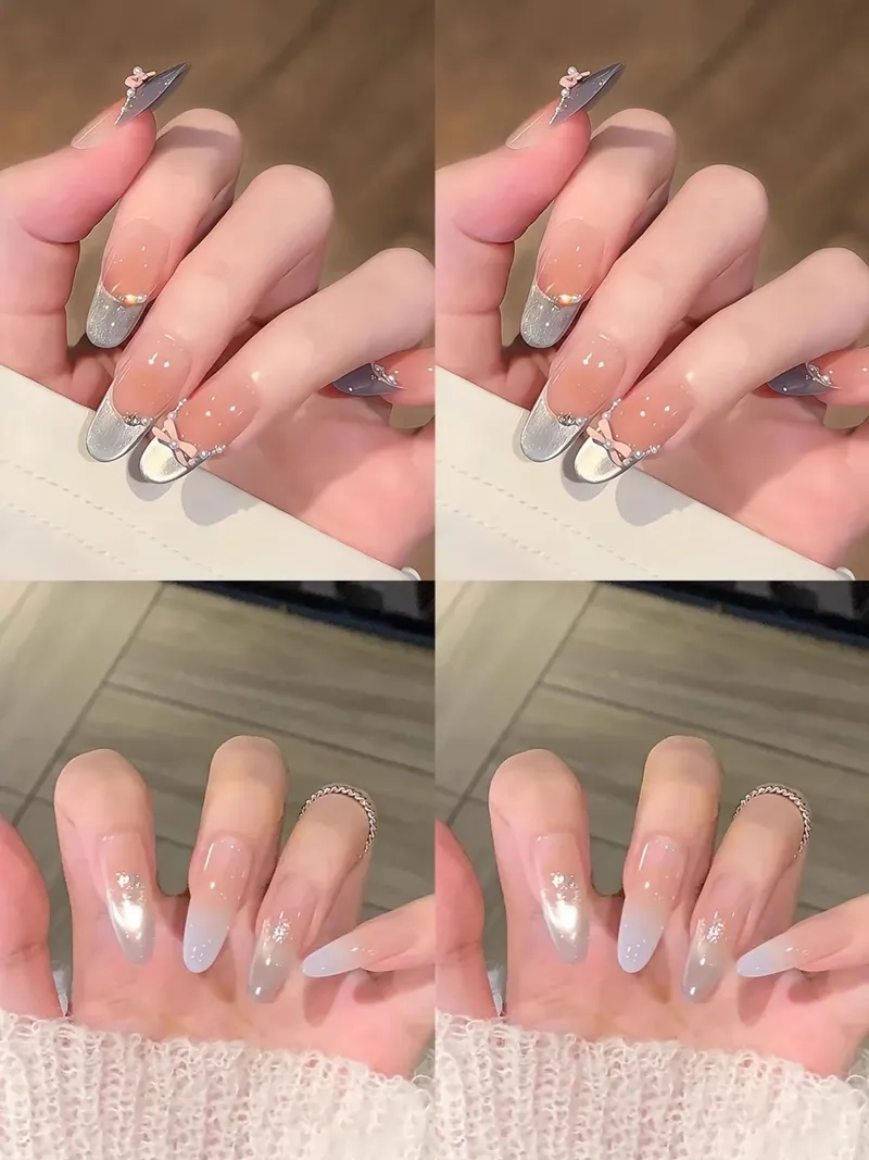 Thử ngay mẫu nail móng nhọn tròn giúp đôi tay thêm cuốn hút