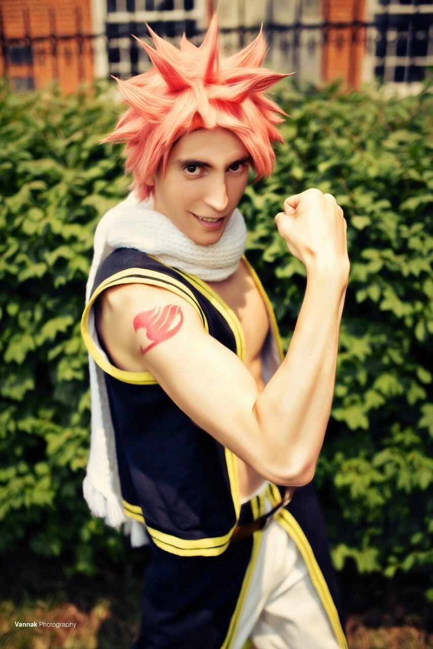 Fairy Tail Natsu cosplay đốt cháy sân khấu sự kiện anime