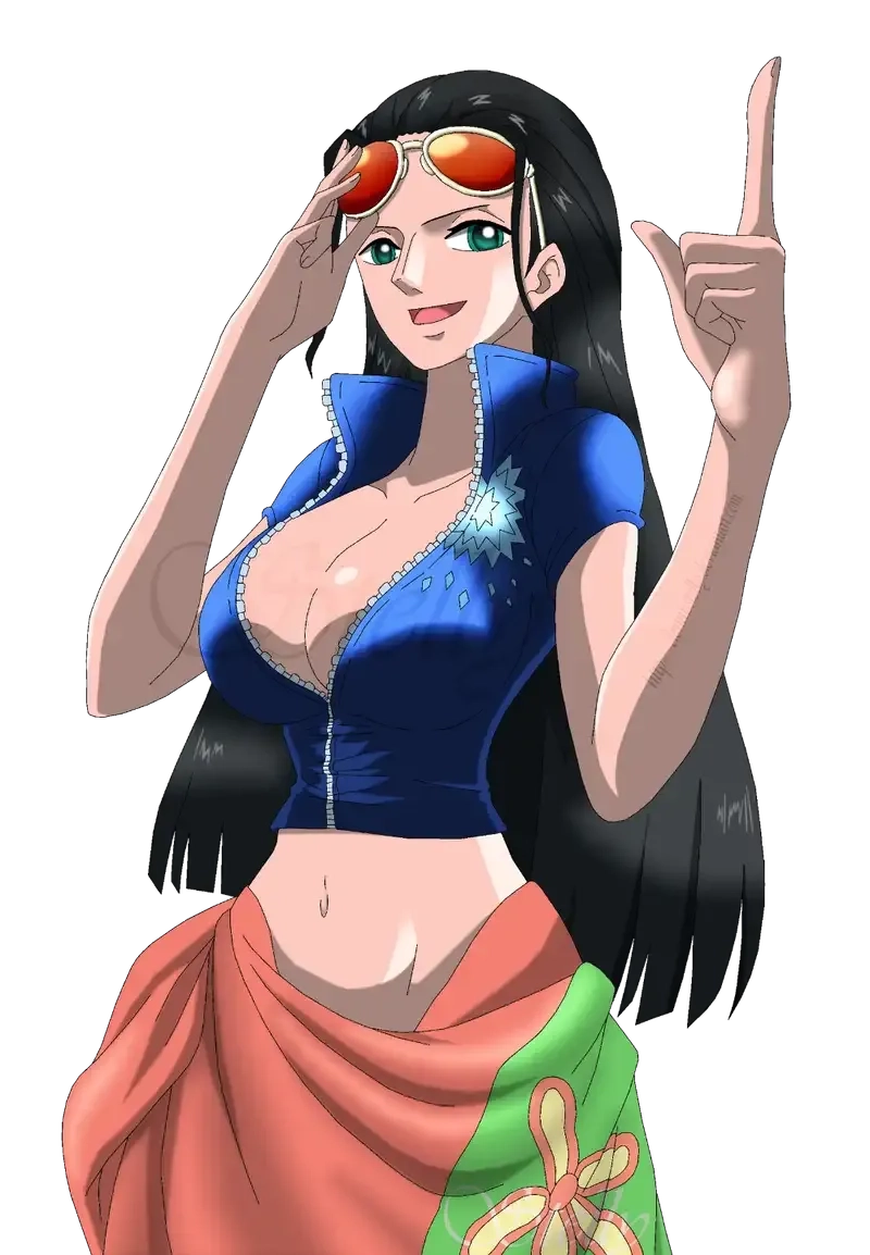 Vẽ Nico Robin với thần thái quyến rũ và đầy bí ẩn