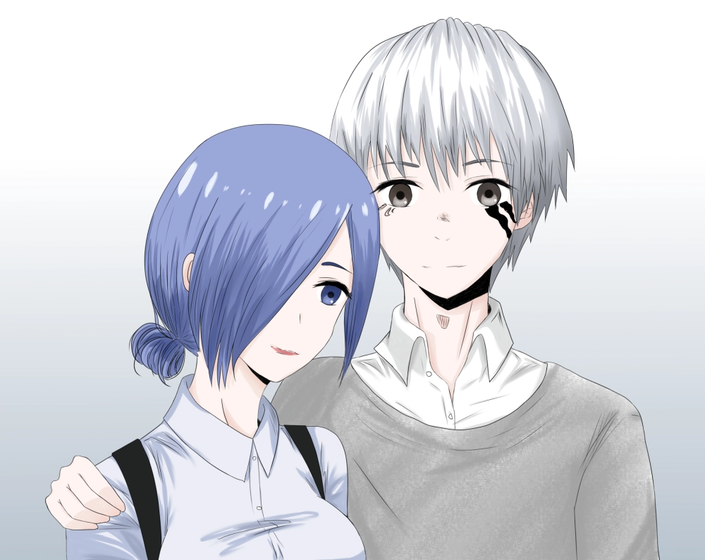 Tokyo Ghoul Kaneki x Touka được fan yêu thích nhất