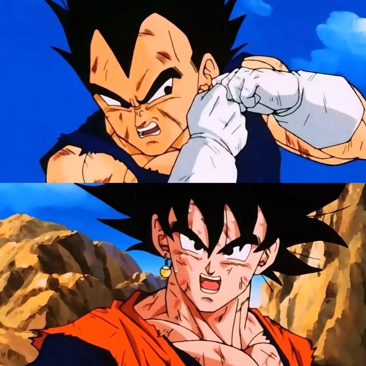 Goku vs Vegeta manga với những pha hành động gay cấn