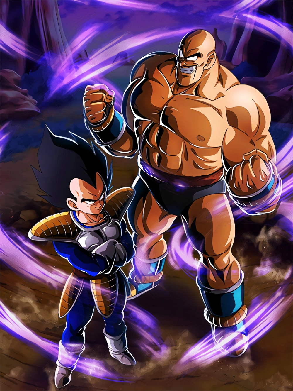 Nappa and Vegeta là cặp đôi Saiyan mạnh mẽ trong thời kỳ đầu