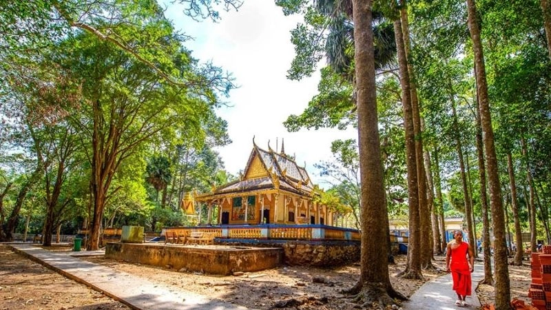 Cảnh quan Chùa Dơi Sóc Trăng tĩnh lặng và trữ tình