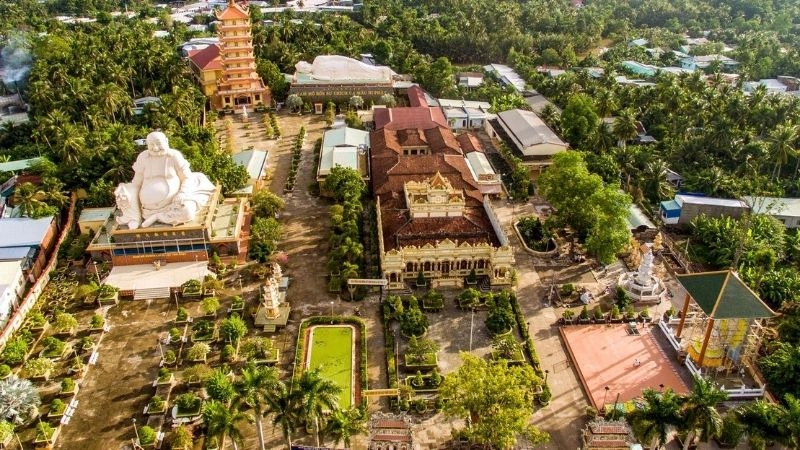 Chùa Vĩnh Tràng Tiền Giang ngôi chùa cổ nổi tiếng miền Tây