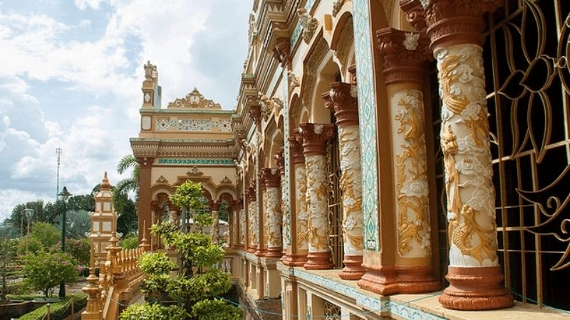 Kiến trúc Chùa Vĩnh Tràng độc đáo giao thoa Á Âu