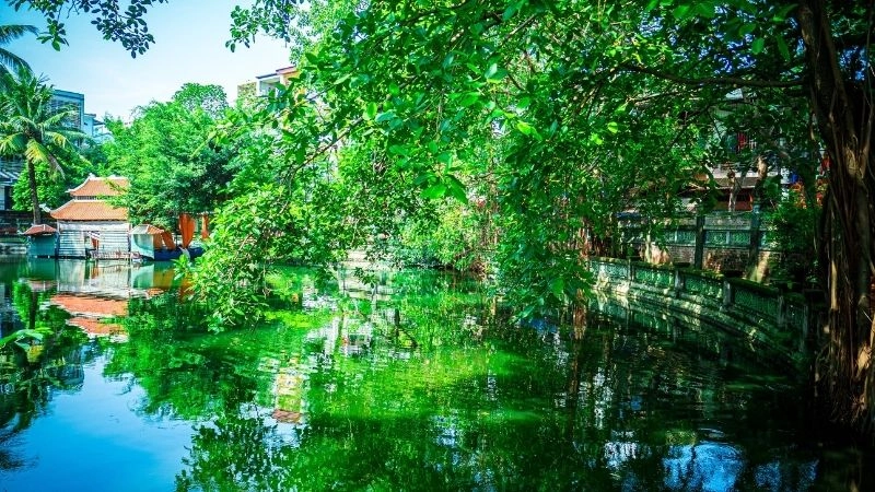 Hình ảnh cổ kính của đình Hàng Kênh