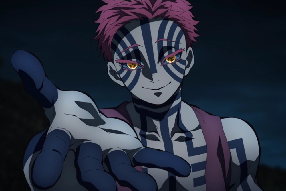 Akaza với thần thái chiến binh mạnh mẽ khiến fan mê mẩn