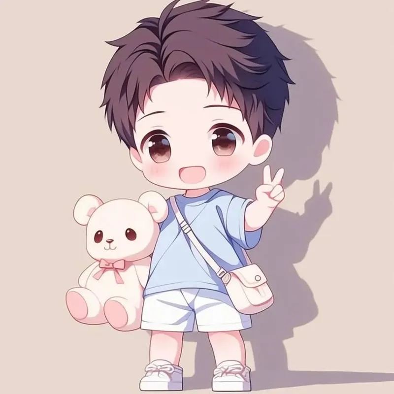 Avatar chibi ngầu cá tính mạnh mẽ đầy thu hút