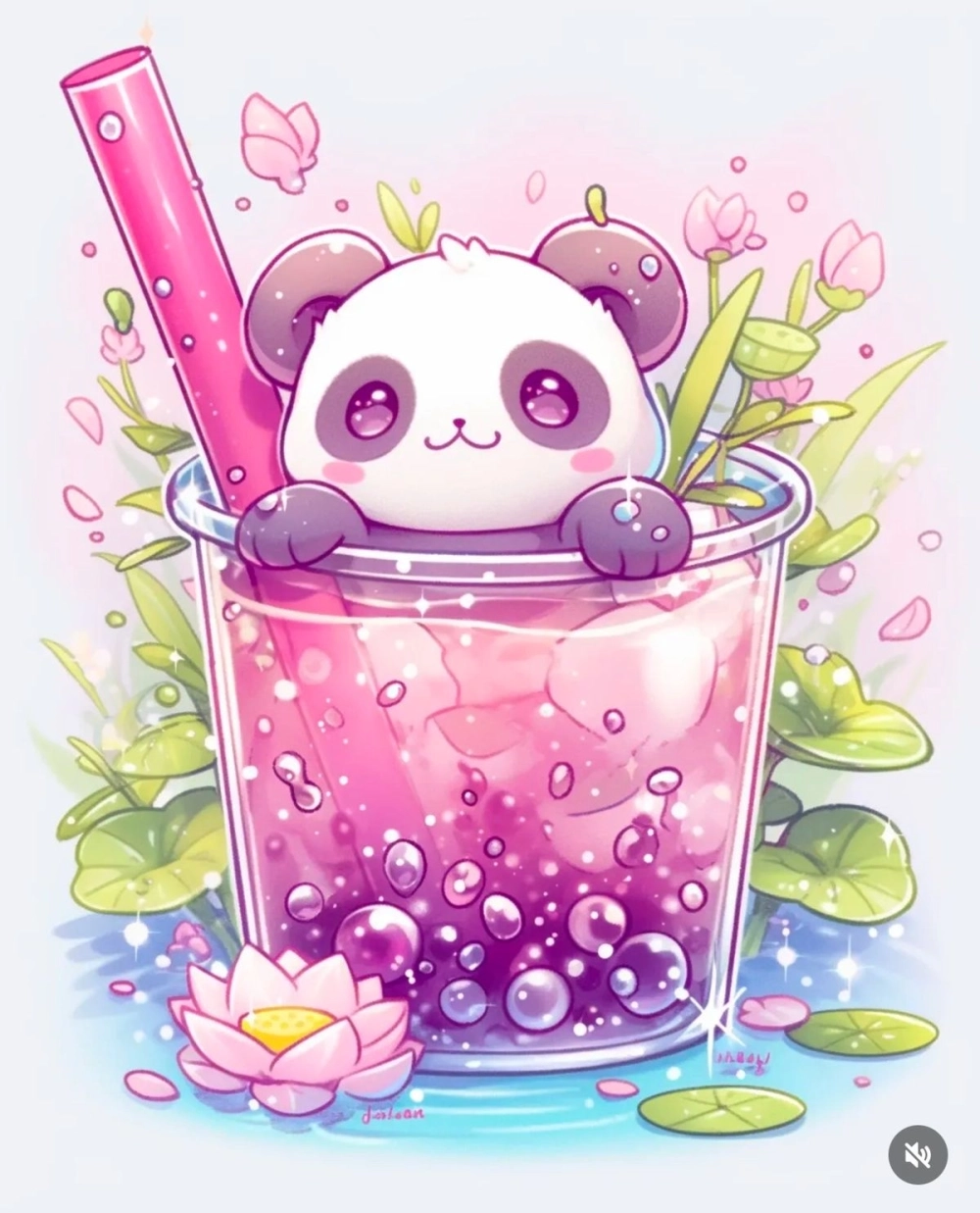 Chibi trà sữa vector tinh tế dễ thương cực cuốn hút