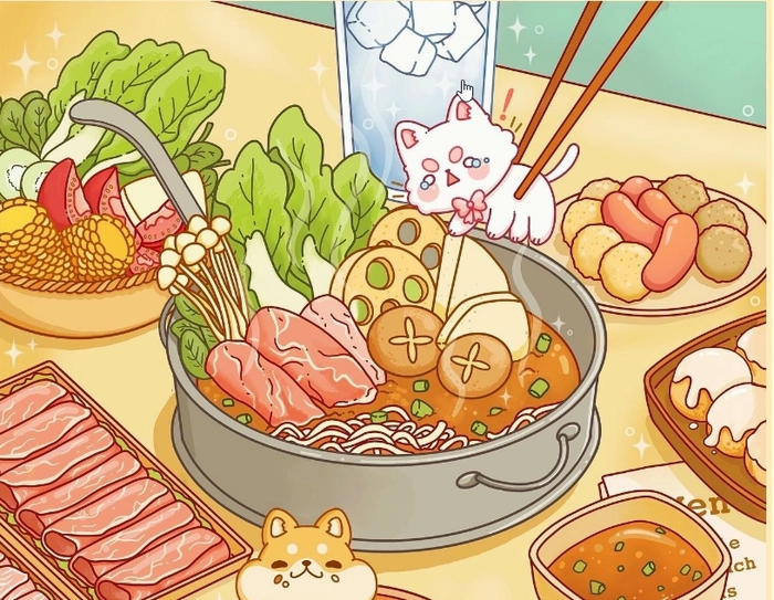 Chibi food art sáng tạo phong cách ngộ nghĩnh đặc sắc