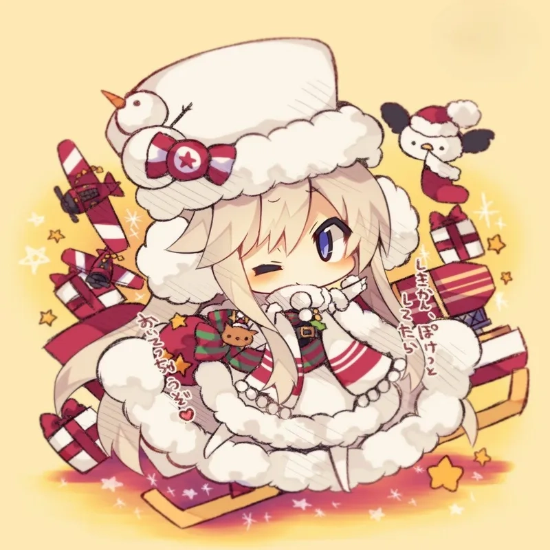 Chibi Giáng Sinh dễ thương ngộ nghĩnh thu hút mọi người