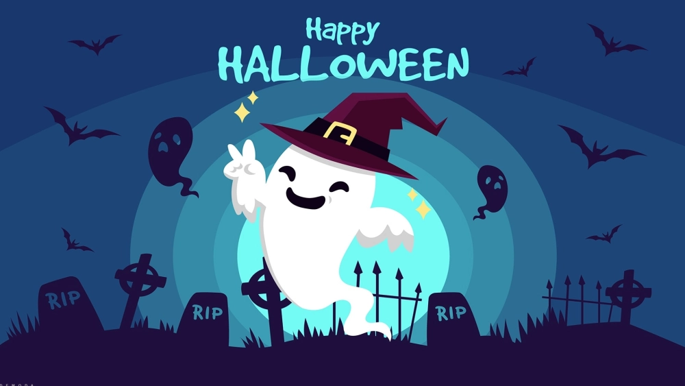 Chibi Halloween dễ thương phong cách ma mị ngộ nghĩnh