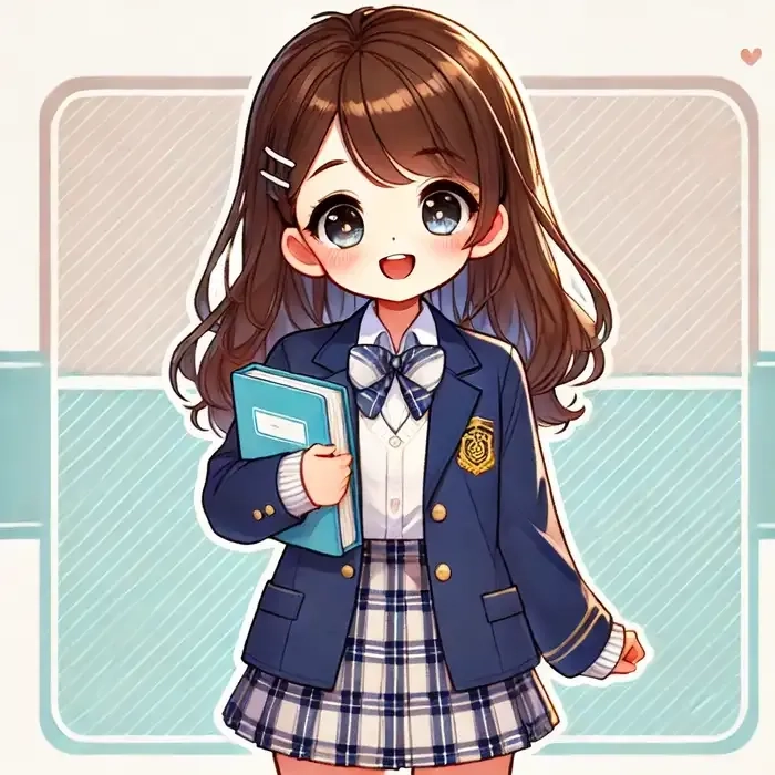Chibi nữ sinh dễ thương thu hút ánh nhìn mọi người