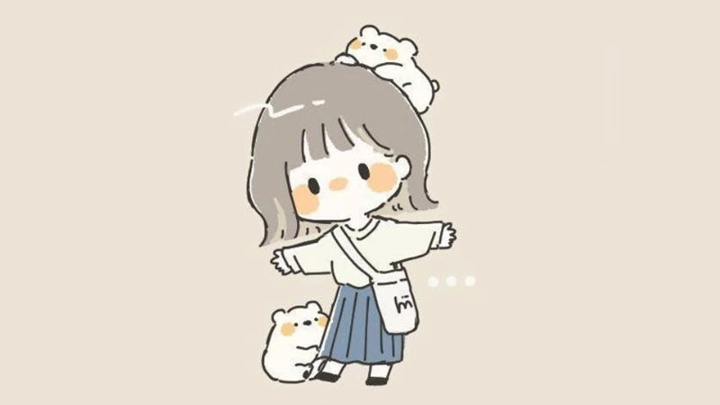 Chibi học sinh phong cách ngộ nghĩnh vui tươi