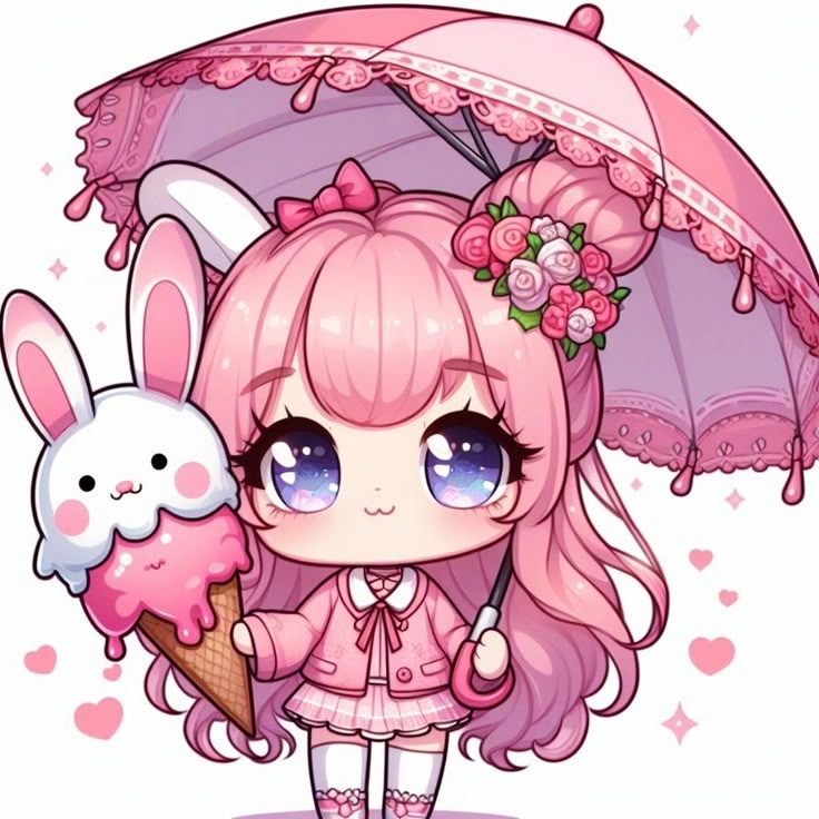 Chibi Valentine anime đáng yêu phong cách sinh động