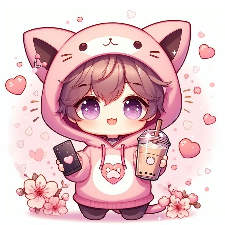 Chibi Valentine png chất lượng cao sinh động dễ sử dụng