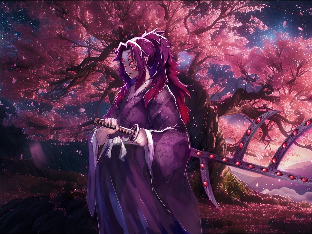 Kokushibo art đẹp mắt tái hiện thần thái ma vương ấn tượng