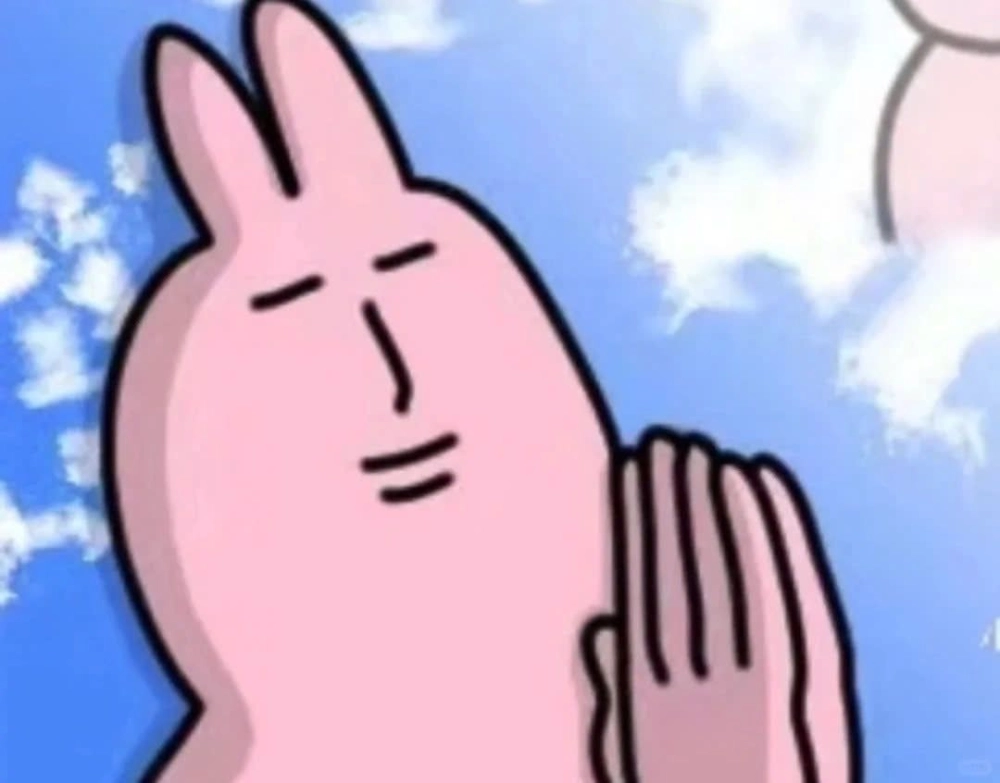 Meme con thỏ hồng dễ thương khiến ai cũng thích