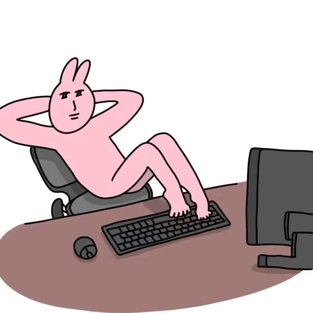 Meme thỏ màu hồng dễ thương đầy ấn tượng