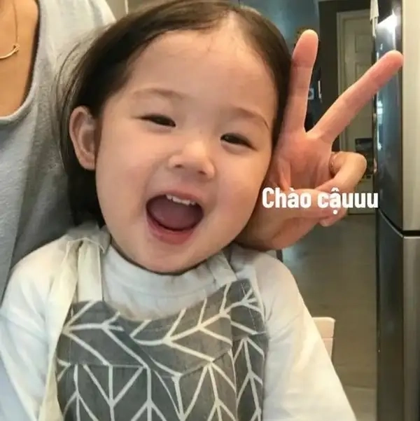 Meme chào em phong cách hài hước độc đáo