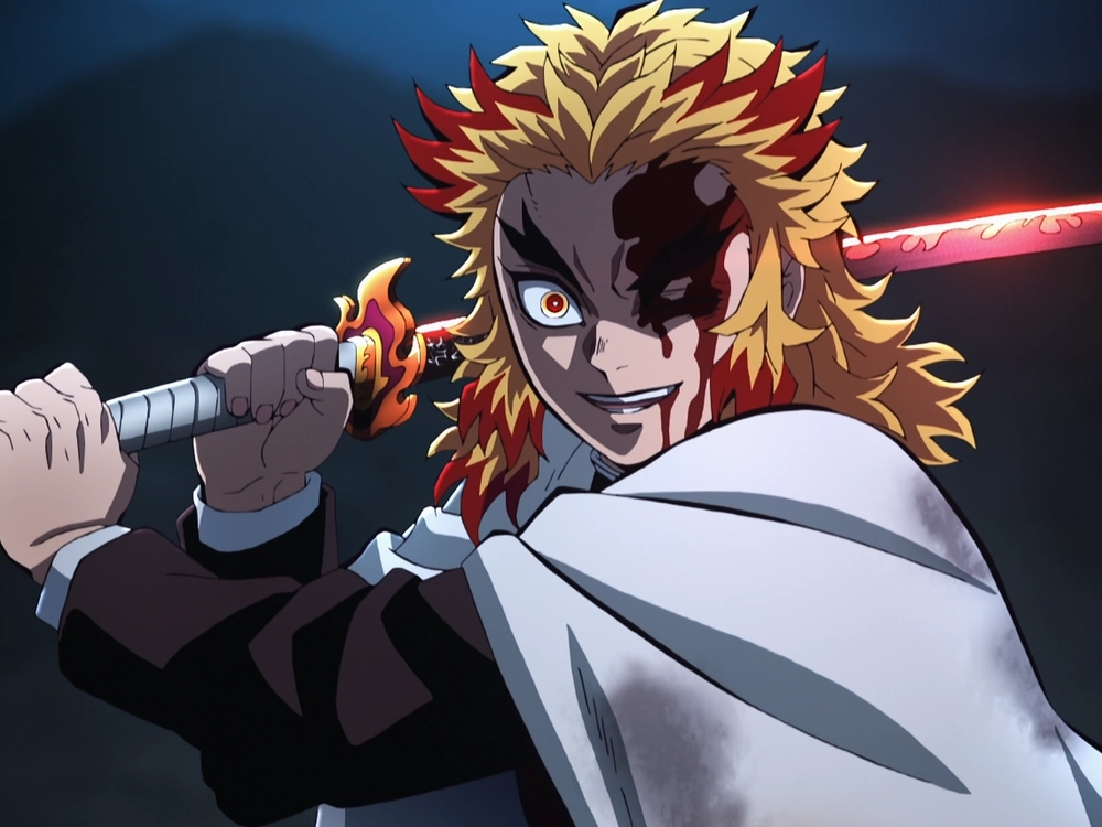 Kiếm Rengoku sắc bén thể hiện sức mạnh phi thường