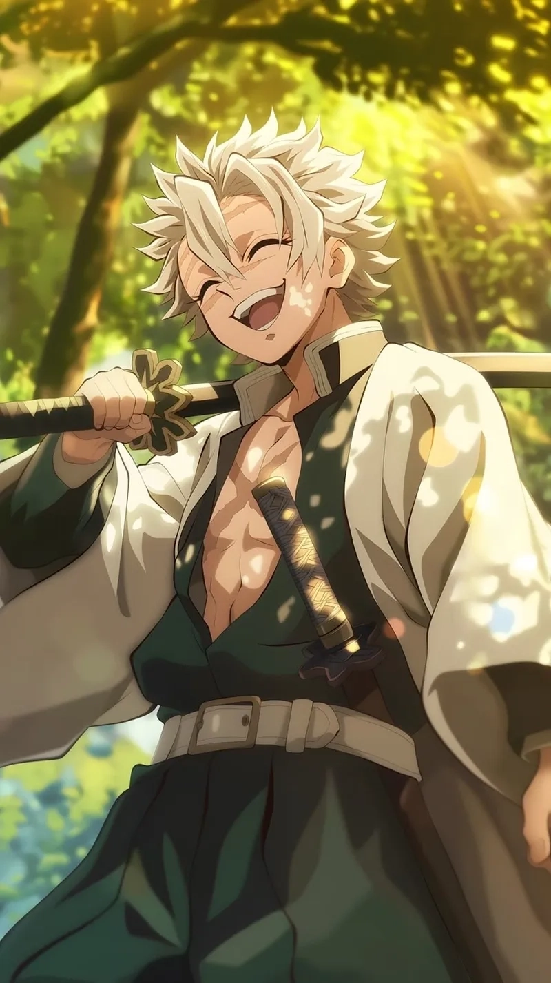 Kiếm của Sanemi sắc bén mang sức mạnh cuồng phong