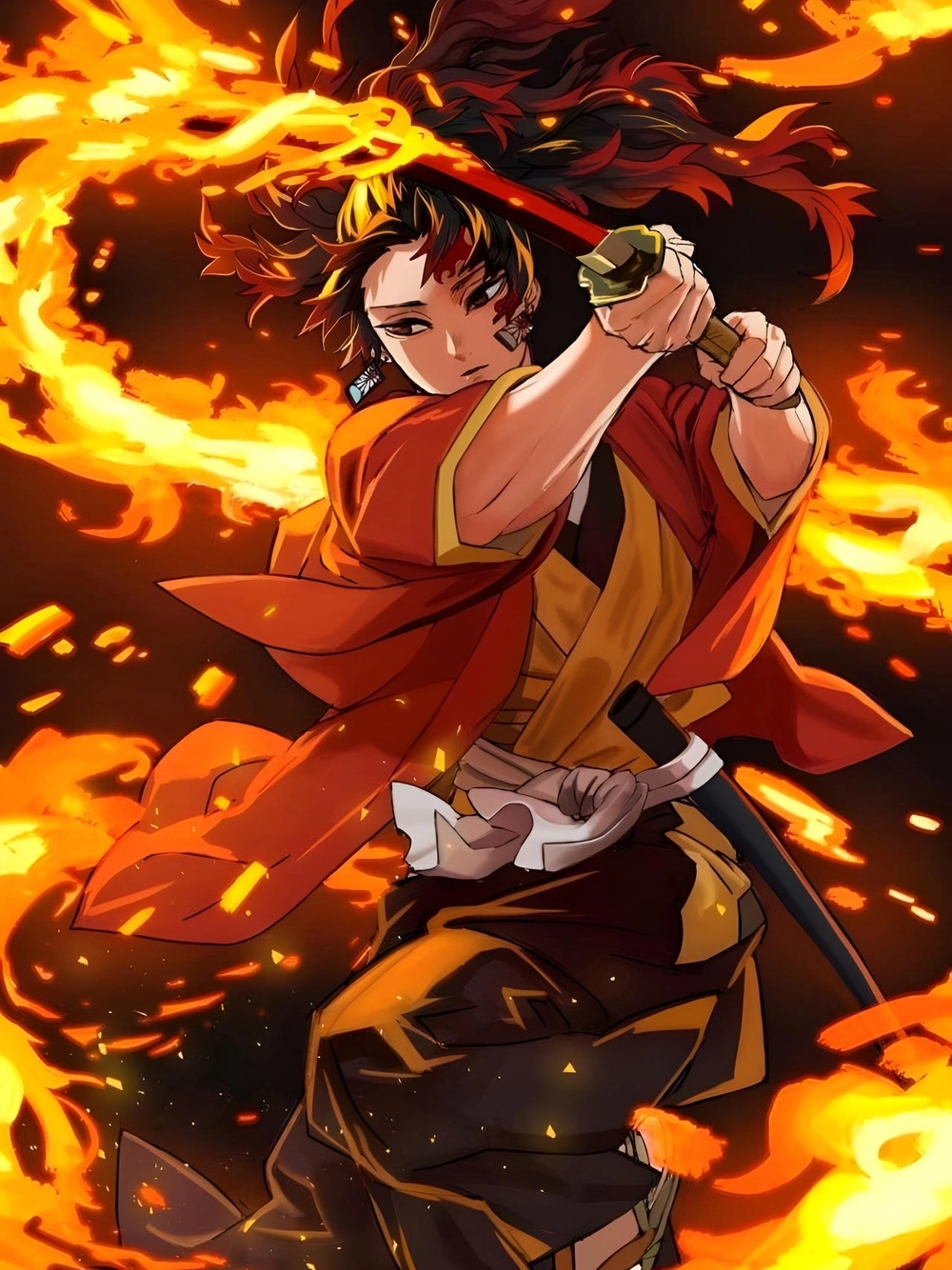 Hình nền Yoriichi 4K sắc nét sống động cho fan hâm mộ